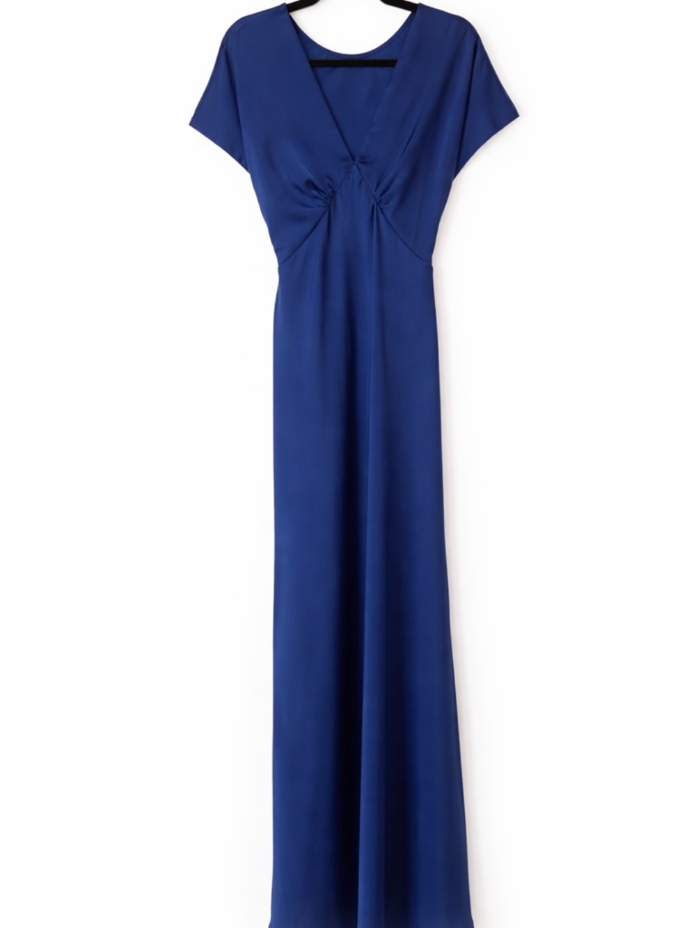 Atelier de La Hang (ADLH) Navy Blue Satin Maxi Dress - Picture 4 of 11